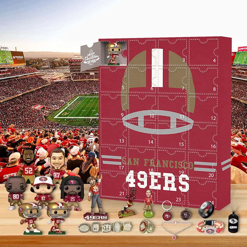 San Francisco 49ers Advent calendar-- The One With 24 Little Doors