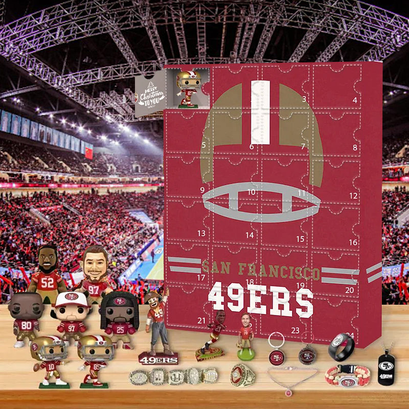 San Francisco 49ers Advent calendar-- The One With 24 Little Doors