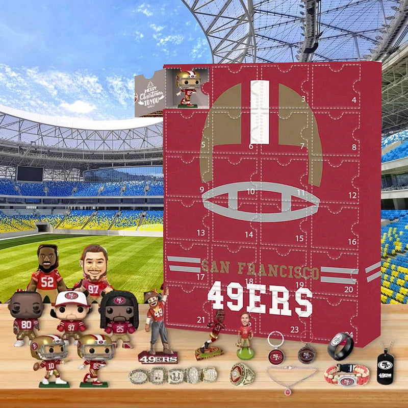 San Francisco 49ers Advent calendar-- The One With 24 Little Doors