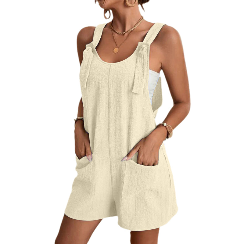 Women's Stylish Casual U Neck Short Jumpsuits