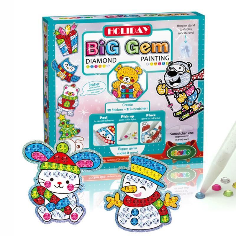 Big Gem Diamond Painting Stickers for Kids