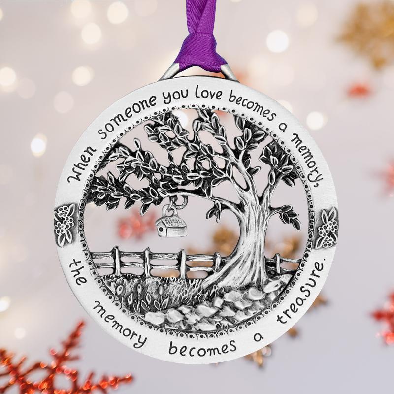 "When Someone You Love Becomes a Memory" - Merry Christmas Memorial Ornament