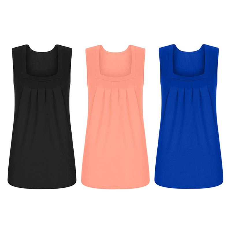 Square Neck Sleeveless Tank Top