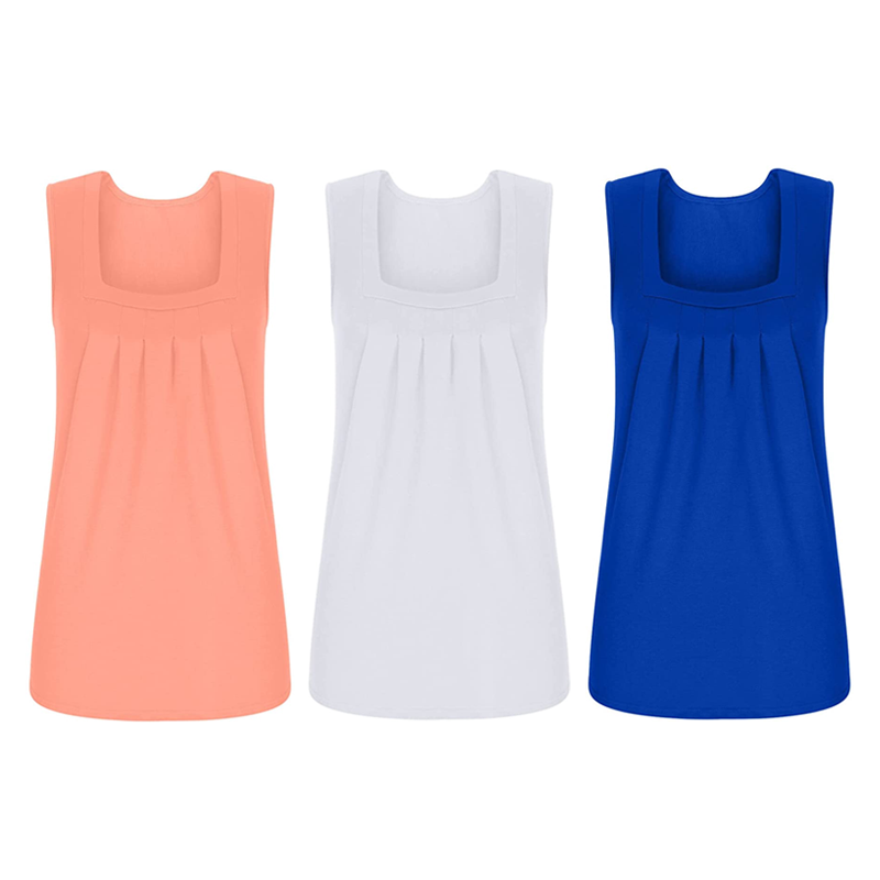 Square Neck Sleeveless Tank Top