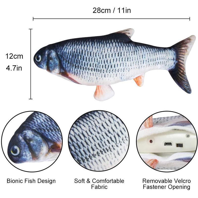 Plush Simulation USB Charging Pet Fish Toy