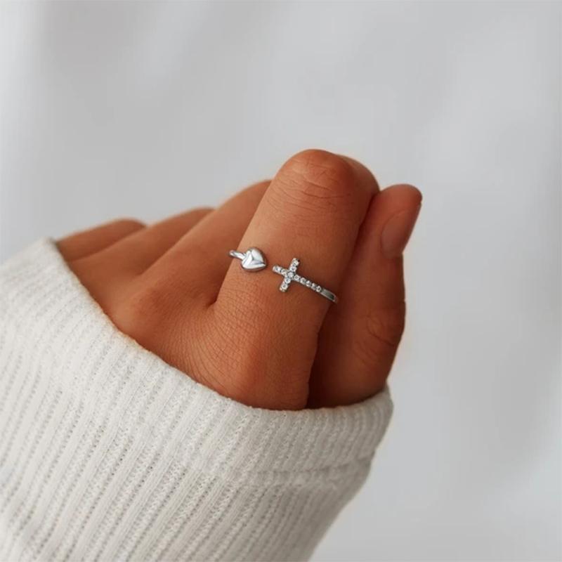 Love S925 Sterling Silver Cross Ring