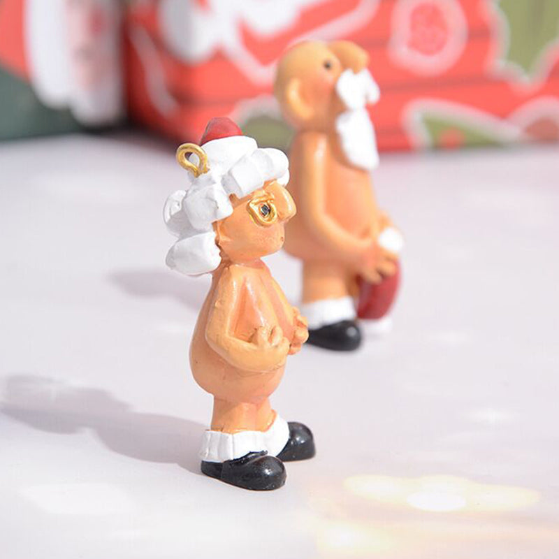 Santa Supporter Christmas Resin Decoration