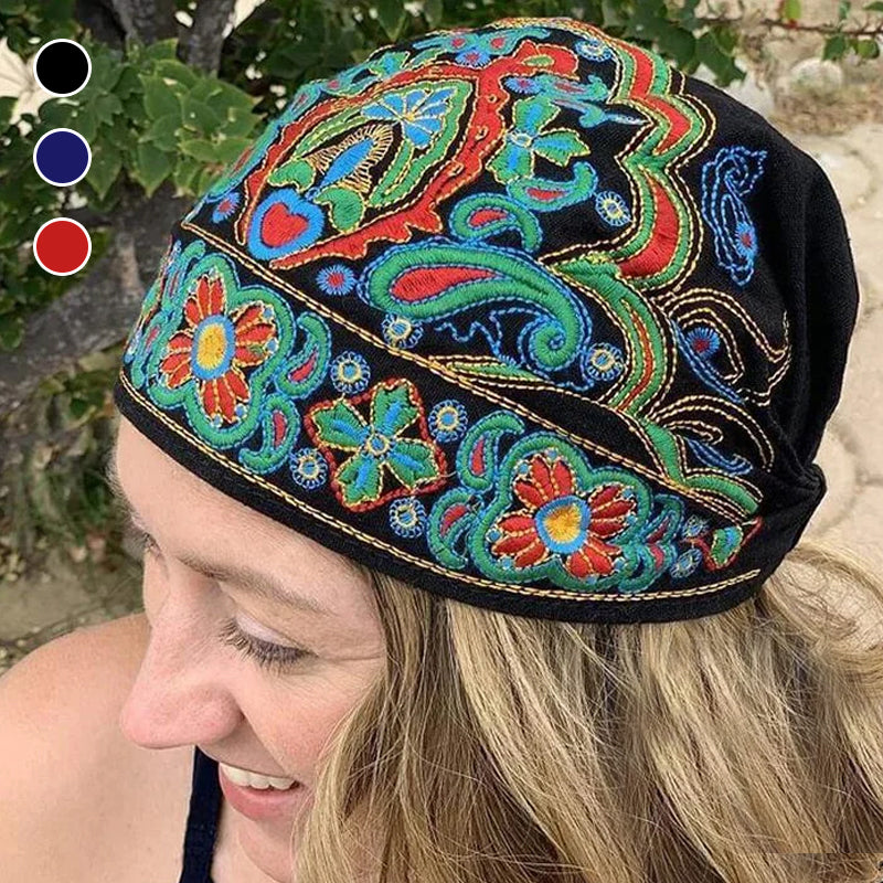 Embroidered Bandana Caps