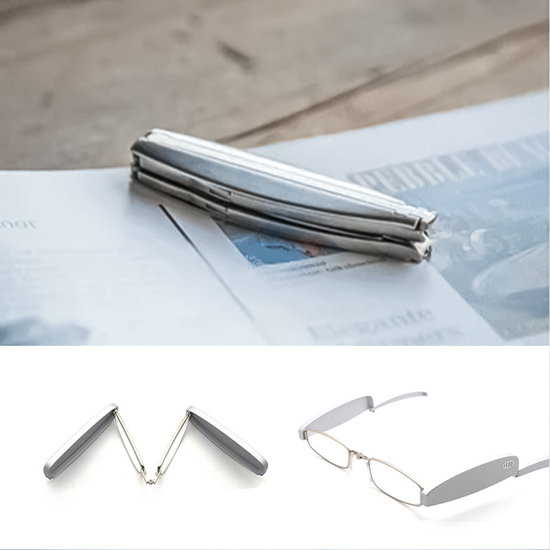 Ultra Light Titanium Material Screwless Foldable Reading Glasses